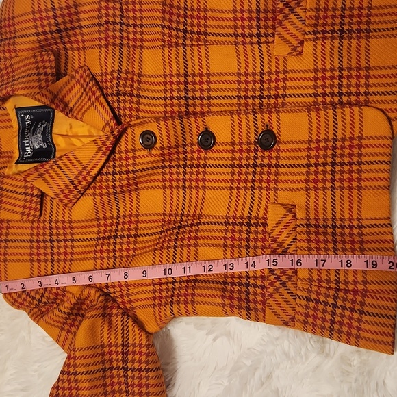 Burberry Orange and Red Plaid Fabric - Picture 9 of 12